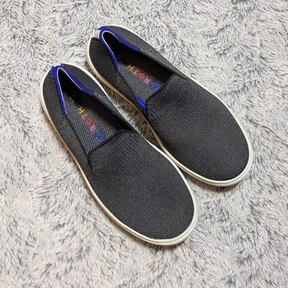 Rothy's The Kids Sneakers Slip On Gray Size 3 Rainbow - Picture 2 of 5